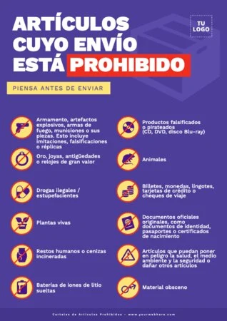 Edita un póster de items prohibidos