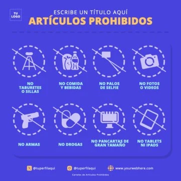 Edita un póster de items prohibidos