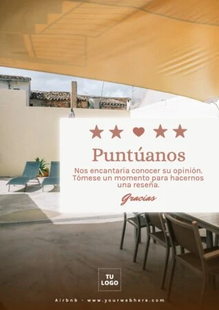 Crea un diseño para pedir reseñas