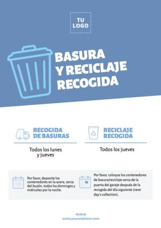 Editar un cartel de Reciclaje