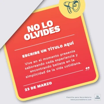 Edita un Recordatorio