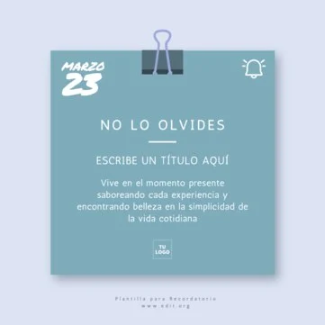 Edita un Recordatorio