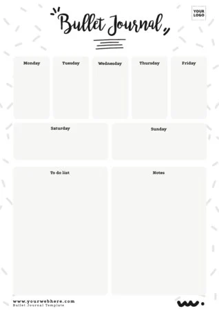 Edit a Bullet Journal layout