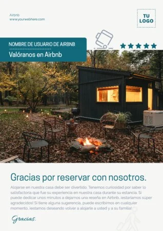 Crea un diseño para pedir reseñas