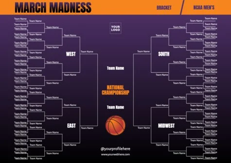 Een ontwerp bewerken voor March Madness