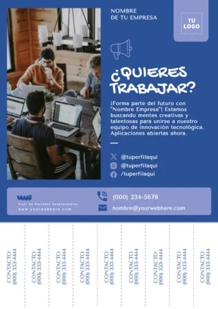 Edita un flyer con pestañas