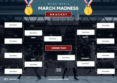 Een ontwerp bewerken voor March Madness