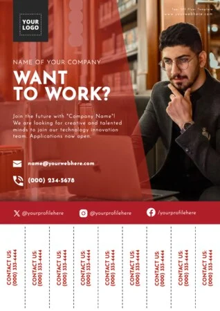 Edit a Tear Tab flyer template
