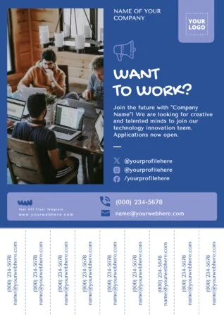 Edit a Tear Tab flyer template