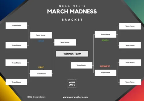 Een ontwerp bewerken voor March Madness