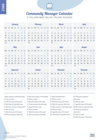Edit a CM calendar