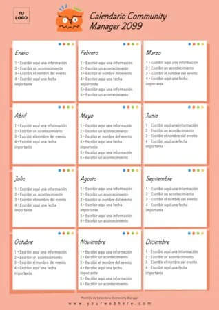 Personaliza tu calendario de Community Manager
