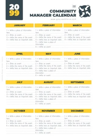 Customize your Community Manager calendar