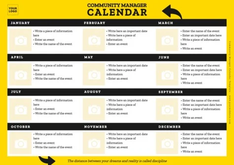 Customize your Community Manager calendar