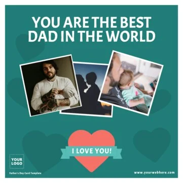 Edit a Father's Day template