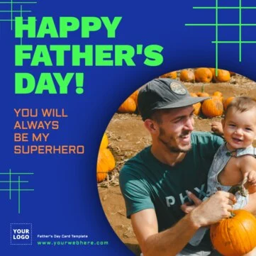 Een sjabloon voor vaderdag bewerken