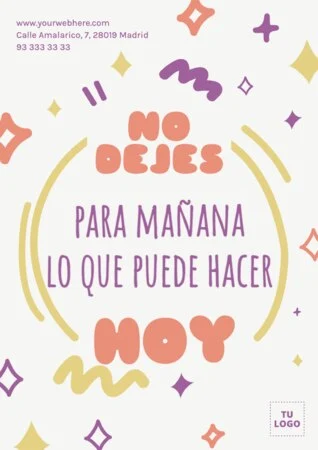 Edita un cartel de motivación para estudiantes