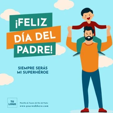 Edita un flyer para el Día del Padre
