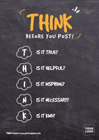 Edit a think big poster