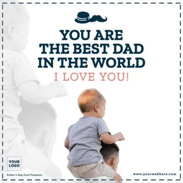 Een sjabloon voor vaderdag bewerken