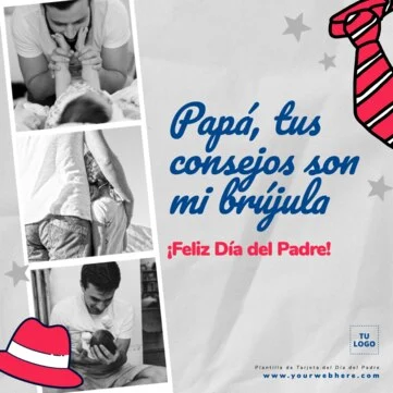 Edita un flyer para el Día del Padre