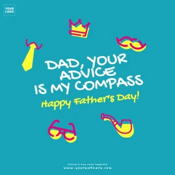 Edit a Father's Day template