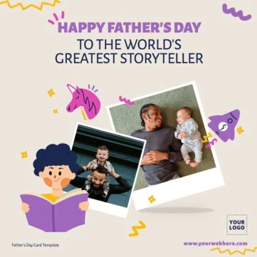 Edit a Father's Day template