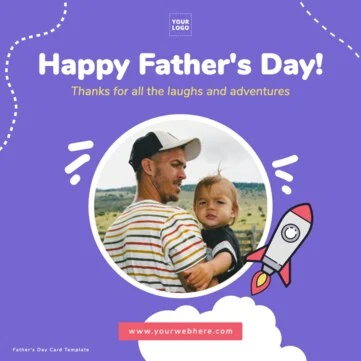 Edit a Father's Day template