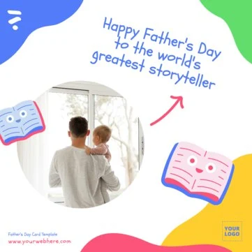 Edit a Father's Day template