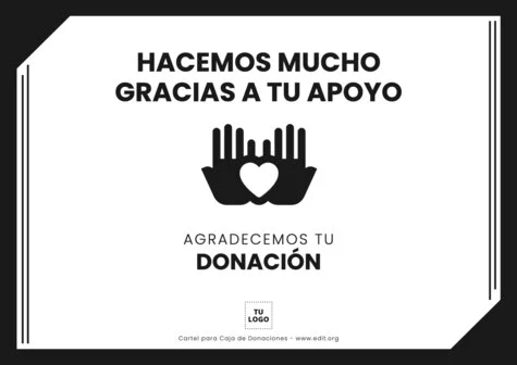 Edita un cartel de donación