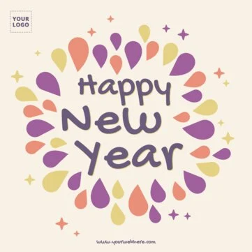 Bearbeite ein Design zu Neujahr