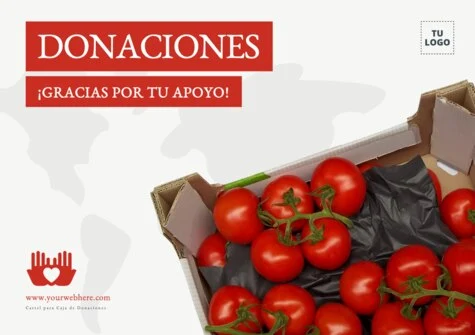 Edita un cartel de donación