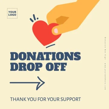 Edit a donation box flyer
