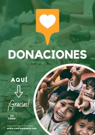 Edita un cartel de donación
