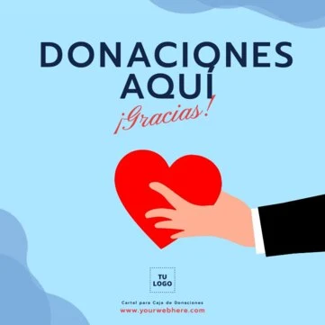Edita un cartel de donación