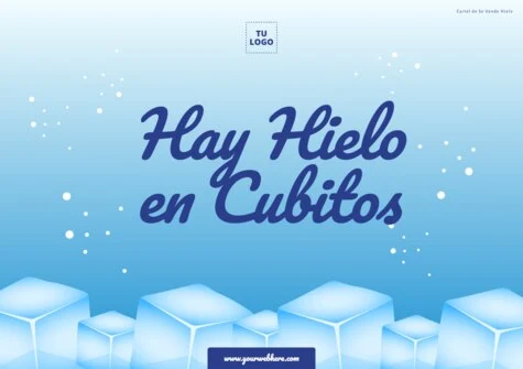 Edita un cartel de hielo