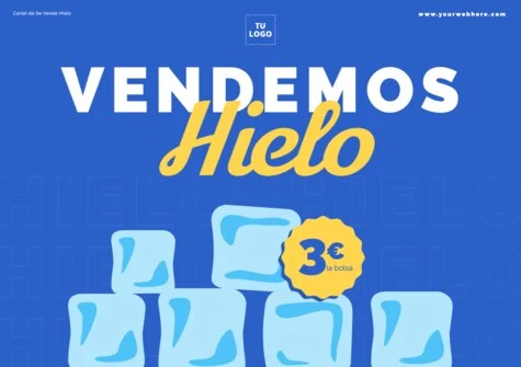 Edita un cartel de hielo