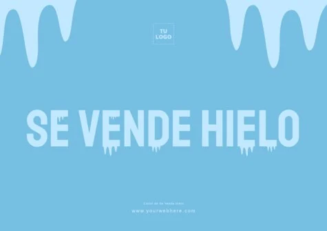 Edita un cartel de hielo