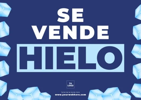 Edita un cartel de hielo