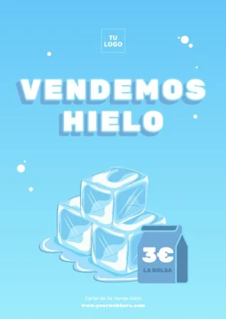 Edita un cartel de hielo