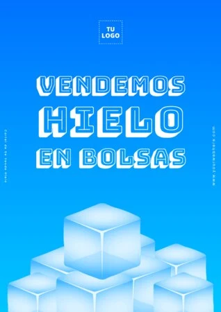 Edita un cartel de hielo