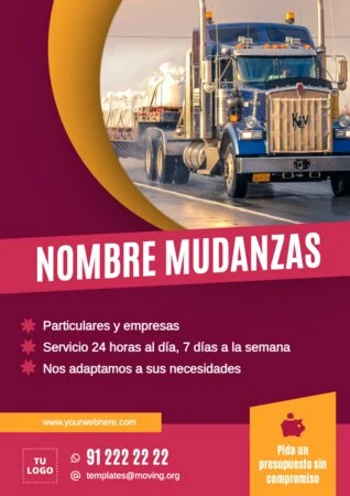 Editar un cartel de mudanzas
