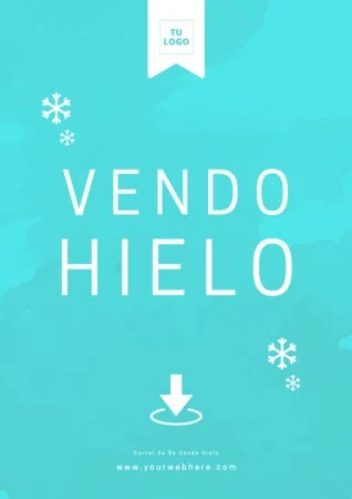 Edita un cartel de hielo