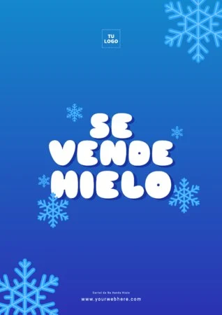 Edita un cartel de hielo