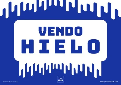Edita un cartel de hielo