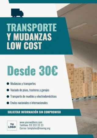 Editar un cartel de mudanzas