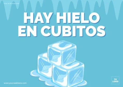 Edita un cartel de hielo