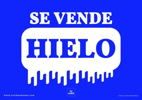 Edita un cartel de hielo