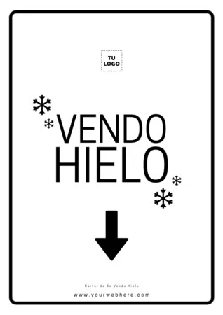 Edita un cartel de hielo