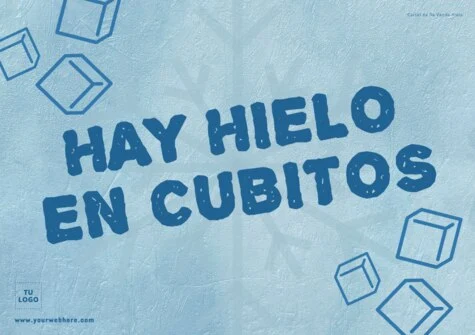 Edita un cartel de hielo